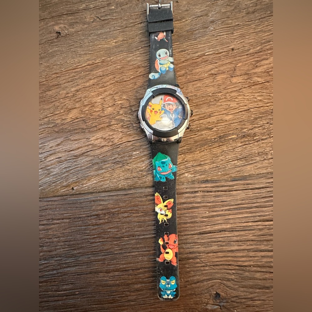 KIDS Pokemon Pikachu Digital Flashing LCD Watch